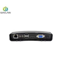 Qinlan тонкий клиент FL120 Мини-ПК с ОС Linux облако терминал RDP 7.1 Окна XP/7/8/10 Linux 512 М Оперативная память Dual Core VGA HDMI