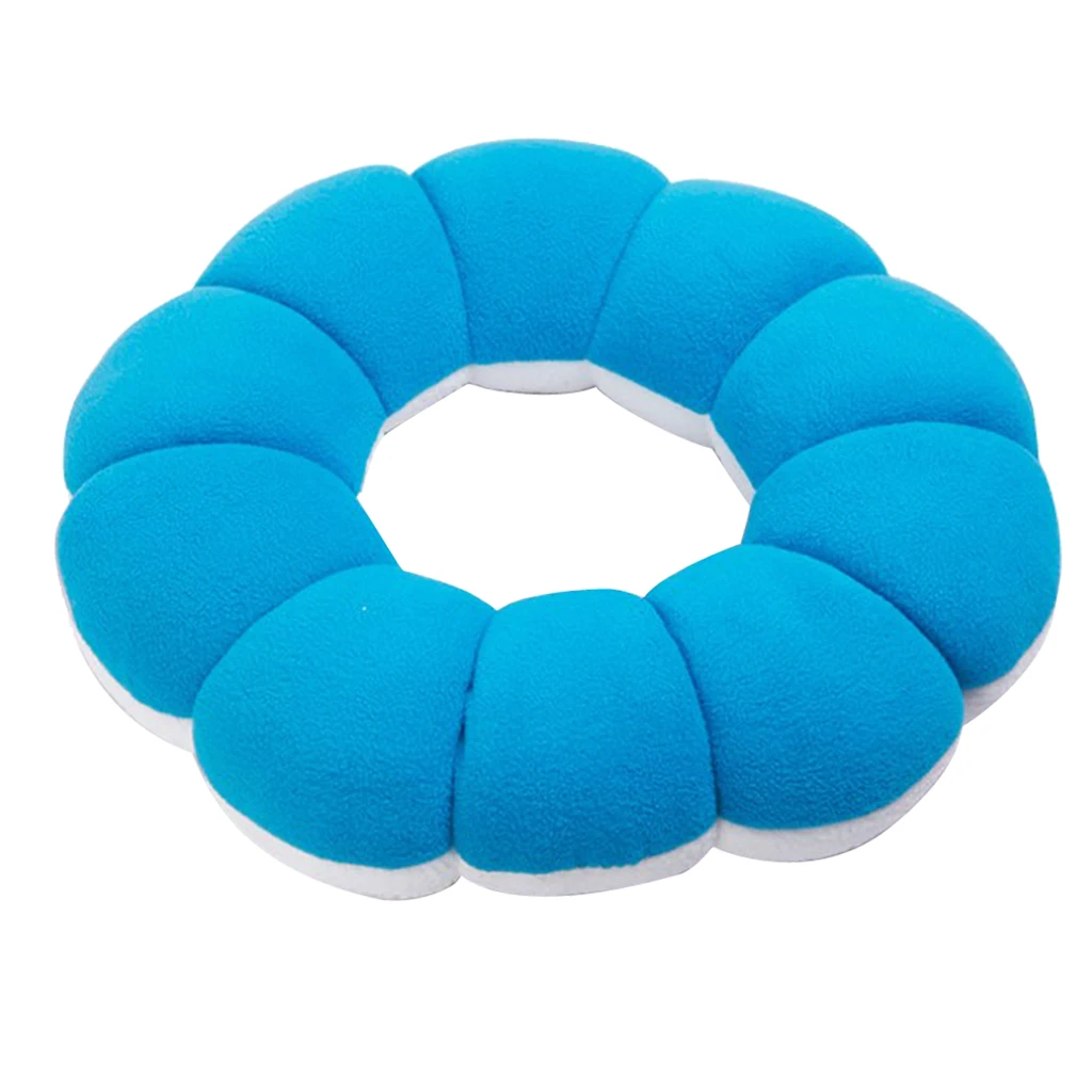 Flower Shaped Donuts Ring Lovely Seat Cushion Waist Cushion Pillow Nap Pillow Car Office Decor