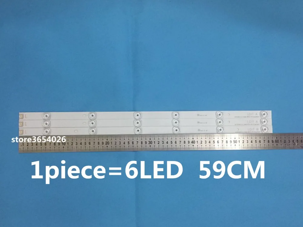 Новые 3 шт * 6 светодио дный 590 мм светодио дный полосы подсветки бар совместимый для LG 32LB561V UOT A B 32 дюймов DRT 3,0 32 A B 6916l-2223A 6916l-2224A