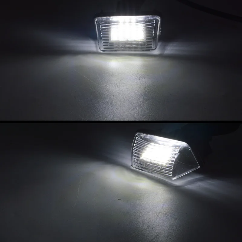 Safego, 2 шт., 3W светодиодный светильник для номерного знака 18 SMD 3014, Автомобильный авто отсек, бардачок, багажная лампа для peugeot COUPE CABRIOLET 206