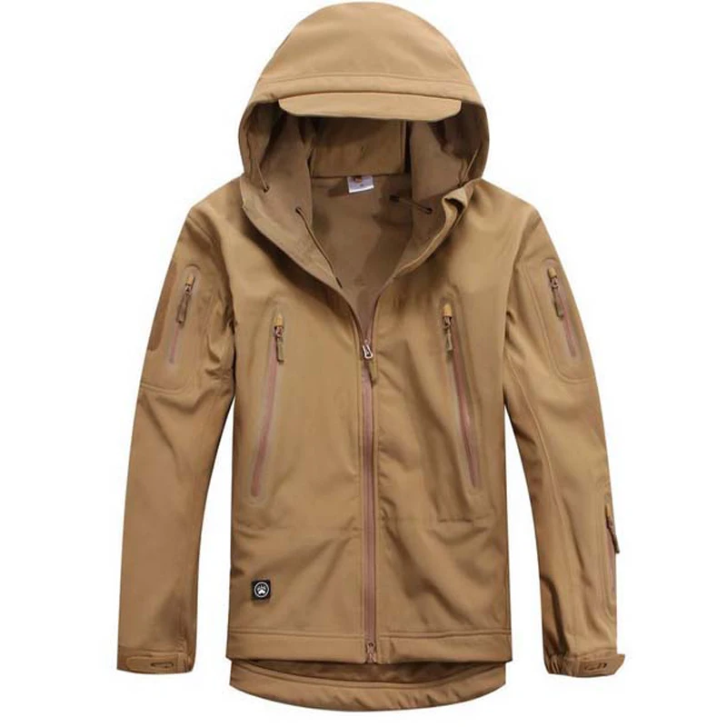 

HANWILD Man Winter Waterproof Fishing Trekking Softshell Tactical Military Jackets Men Army SoftShell Camping Hunting Hiking J19