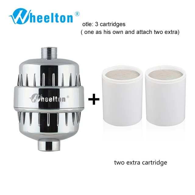 Cheap Wheelton Water Filter Purifier KDF+Calcium sulfite Shower Bathing Softener Chlorine Removal Attach 2 extra filters Cheap Wheelton Water Filter Purifier KDF+Calcium sulfite Shower Bathing Softener Chlorine Removal Attach 2 extra filters