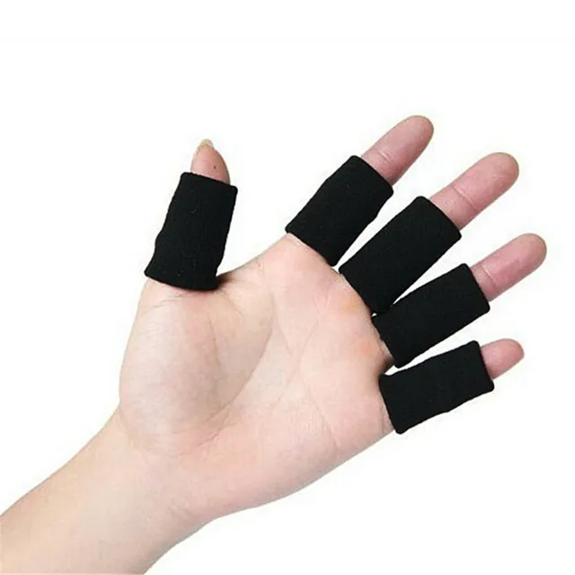 10Pcs Sports Finger Splint Guard Bands Bandage Support Wrap Baskeyball Volleyball Fingerstall