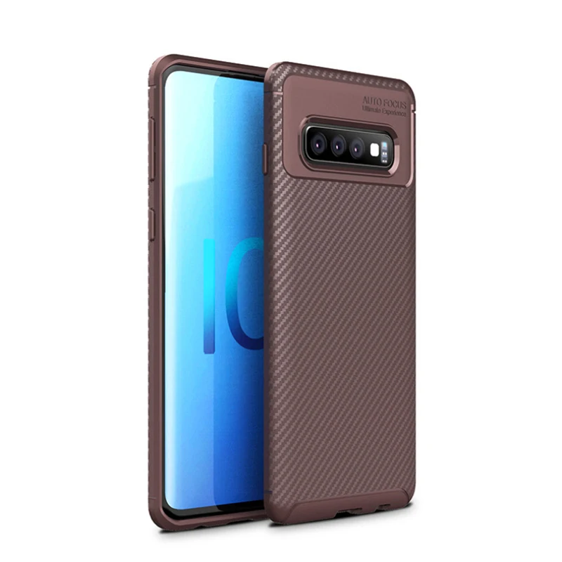 Brown Чехол для телефона для samsung Galaxy S10E, чехол S10 Plus, Мягкая силиконовая задняя крышка, чехол для телефона для samsung Galaxy S10 Galaxy ys10 Lite - Цвет: Brown