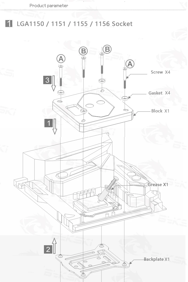 Bykski ARCTIC Термальность пасты+ Процессор воды блок использовать для INTEL LGA1150 1151 1155 1156 2011X99 прозрачная цветная(RGB) Поддержка 5V 3PIN