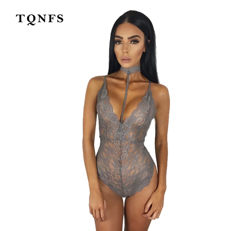 TQNFS 2017 New Fashion Strap Lace Bodysuit Women S...