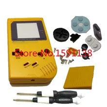 Горячая полный набор желтый замена деталей корпуса для Gameboygb классический корпус для GBO DMG чехол с X/Y отвертки