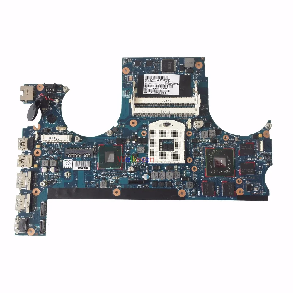 SHELI для ноутбука hp Envy 17-3000 17T-3000 17-6000 17T-6000 материнская плата 665933-001 6050A2468601 HD6770M 1 ГБ GPU