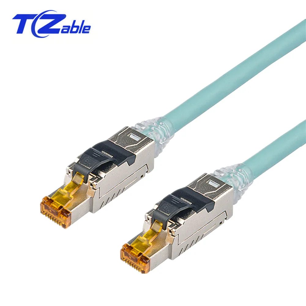 Соединитель RJ45 Cat6A обжимной тип экранированный сетевой адаптер 10 Гбит/с 500 МГц STP