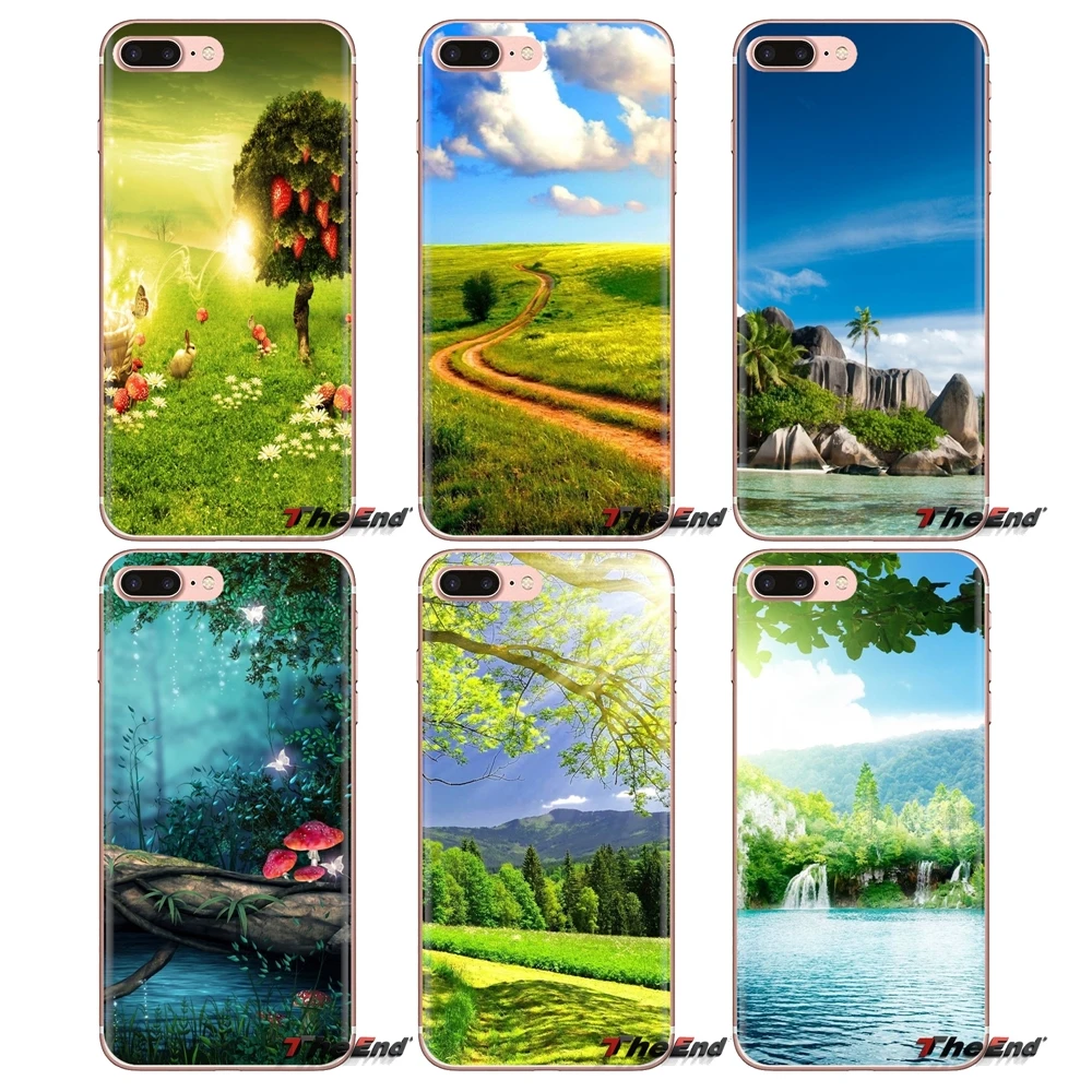 3d Natural Wallpapers For Xiaomi Mi4 Mi5 Mi5S Mi6 Mi A1 A2 5X 6X 8 9 Lite SE Pro Max Mix 2 3 2S Transparent Soft Shell Covers |