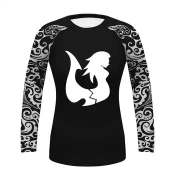 

Customs Women Long T Shirts Sportswear Quick Dry Female Fitness Tees Tops Sport Compression Tights Base Layer Tee Shirts