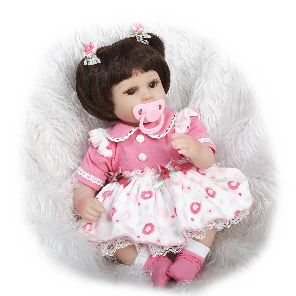 NPK 43cm lifelike reborn baby dolls wholesale soft real touch new born doll fashion frozen girl Christmas gift bonecas reborn