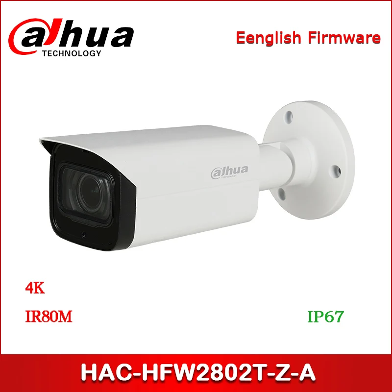 Dahua 8MP HAC-HFW2802T-Z-A 4K CCTV камера Starlight HDCVI IR Bullet камера 3,7-11 мм Моторизованный объектив