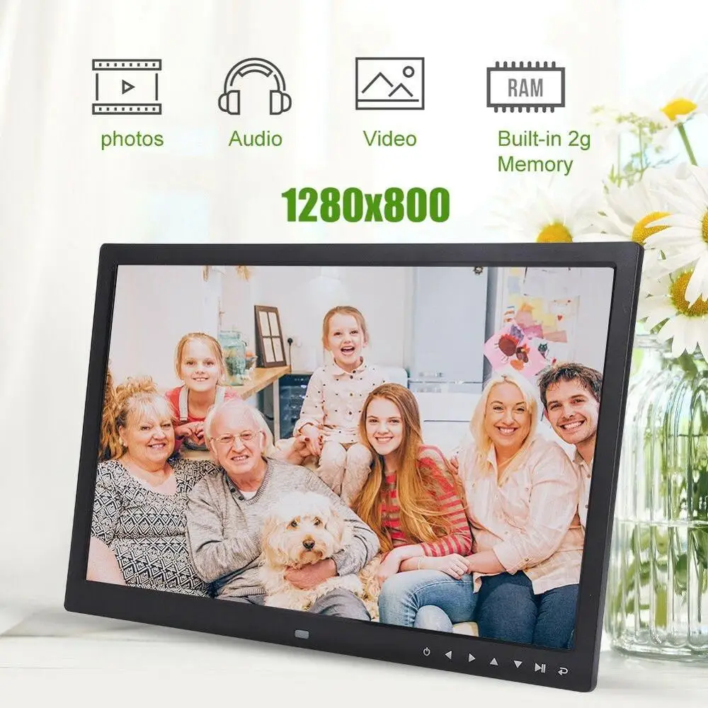 17 дюймовый HDMI плеер цифровая фоторамка альбом сенсорная кнопка будильник MP3 MP4