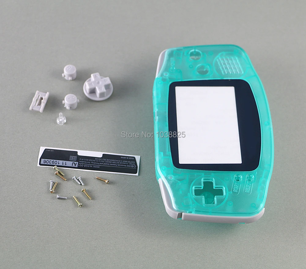 10 компл./лот зеленый и синий для Gameboy Advance светится в темноте пластиковый корпус