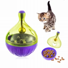 Кормушки для кошек Еда мяч для домашнего животного игрушка-неваляшка яйцо умнее игрушки для кошек мяч для игры встряхивания для собак увеличить