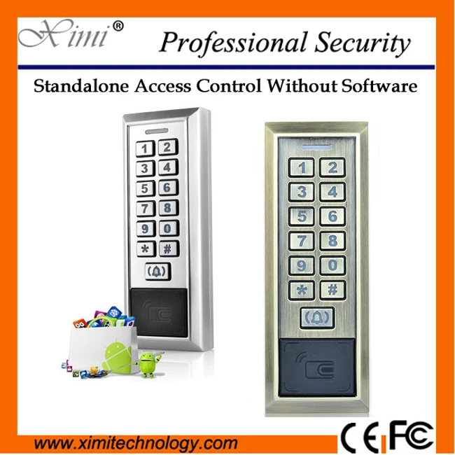 

Metal Door Single Door Lock 125Khz Card 12Vdc 2000 User Proximity Card Access Control 5Pcs Smart Door Lock Access Control System