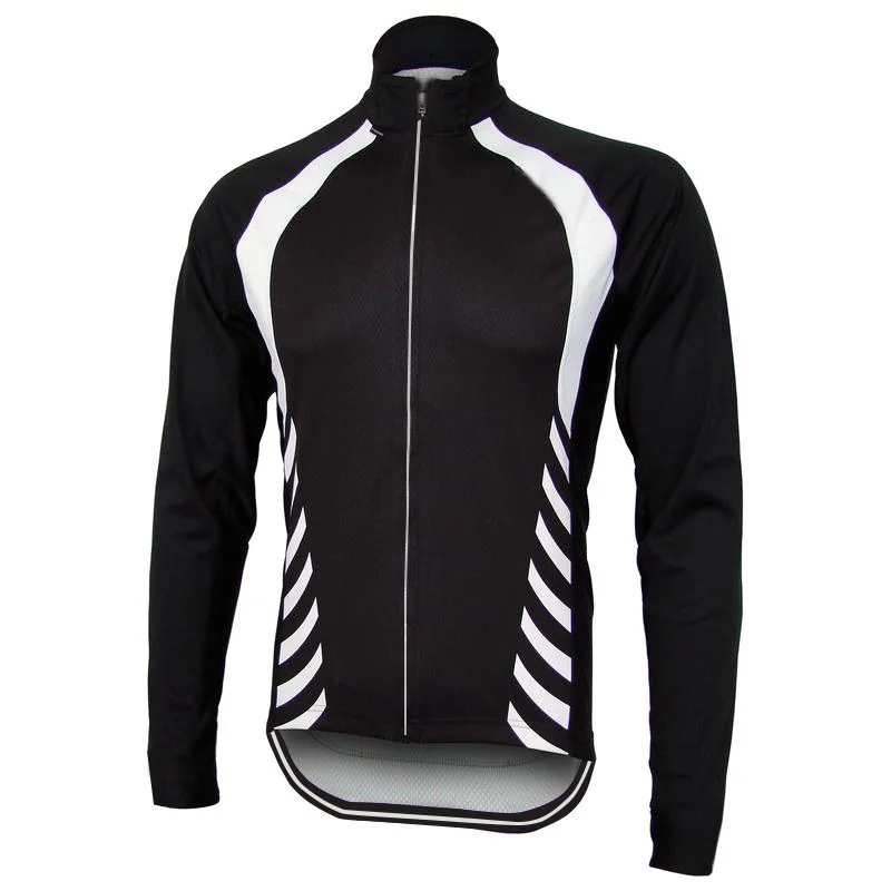 Для мужчин Велоспорт Джерси зима флис с длинным рукавом белый черный Джерси MTB велосипедная одежда ropa ciclismo maillot cool