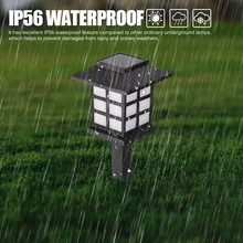 Водонепроницаемый для подсветки газона с питанием от солнечной панели садовые светильники для внутреннего двора уличный пейзаж лампа солнечное питание освещение для коридоров