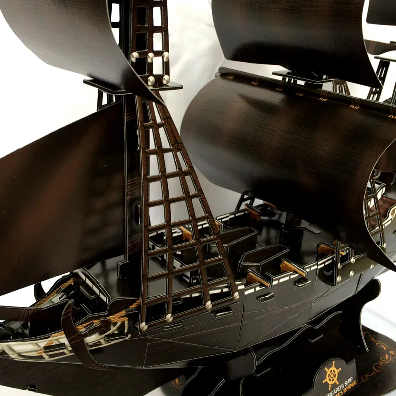 3D модели сделай сам игрушечная бумажная модель головоломка игра black pearl queen T4005h|model