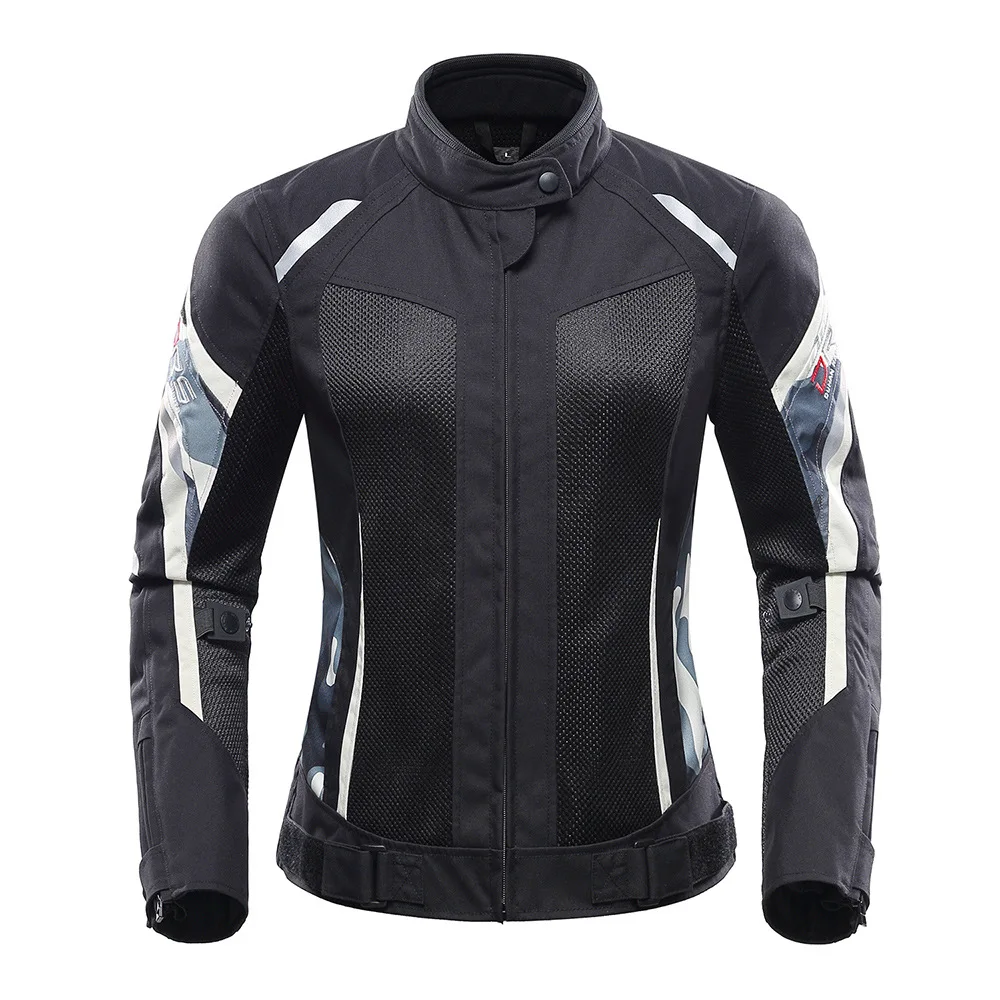 Size S DUHAN Women Motorcycle Suit Summer Racing Jacket + Pants Mesh Motocross Gear Riding Clothes New Female CE Approve motorcycle jacket motocross gear set