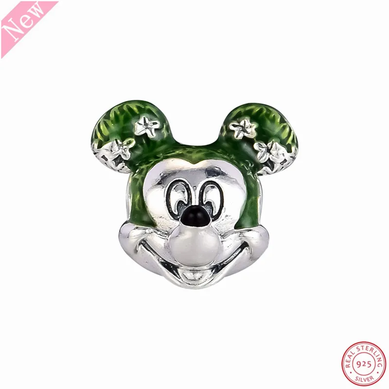 Desney Микки Маус топиарный Шарм бусины для женщин ювелирных изделий DIY Fit PANDORA Подвески Серебро 925 FL848