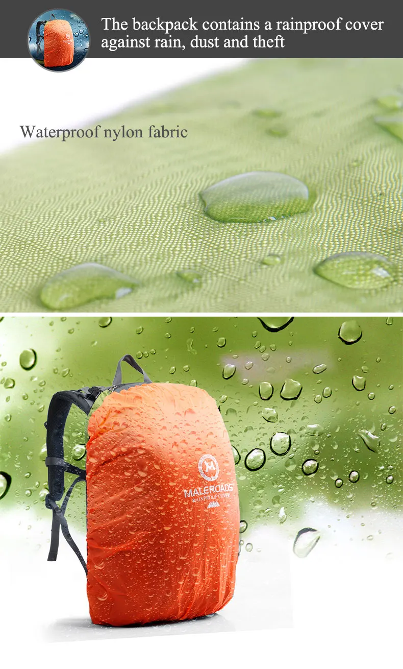 Mochila de Viagem ao ar Bolsa de Desporto à Prova 40l para Mulheres dos Homens Maleroads Mochila Caminhadas Livre Dwaterproof Água Pacote Acampamento Trekk 16 dwaterproof água pacote acampamento trekk 40l das mulheres dos homens
