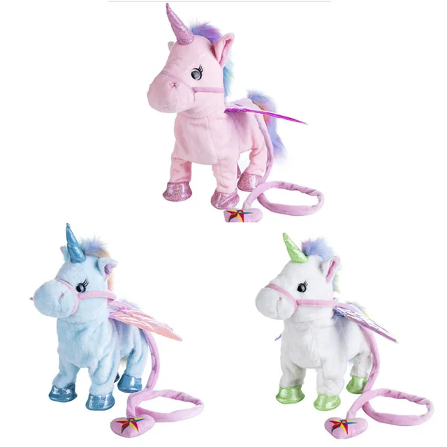 2020 1pc Electric Walking Unicorn Plush Toy 2