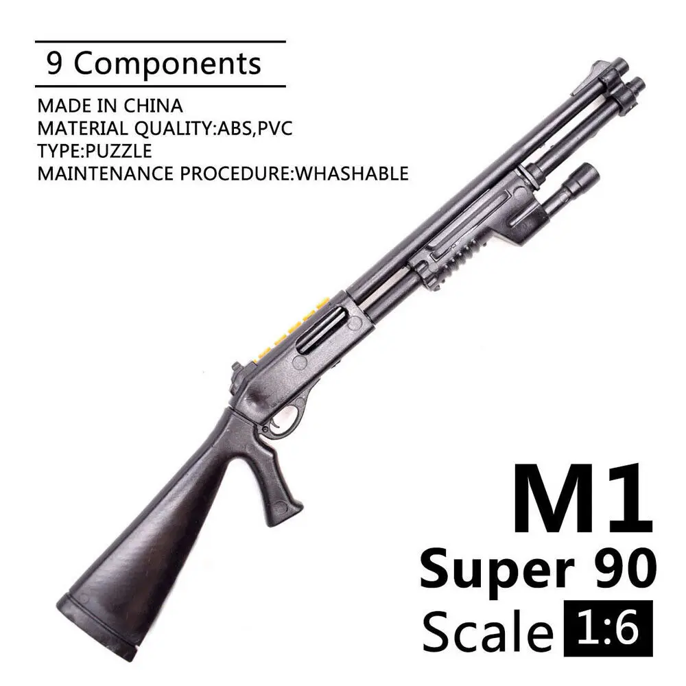 

1:6 Weapon Model Benelli M1 Super 90 Shot Gun Assembled Model Assemble Toys Puzzles Building Bricks For Action Figures