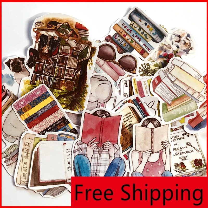 

19 pcs Classical book series vintage personalized scrapbook Stickers scrapbooking material personalized sticker happy planner