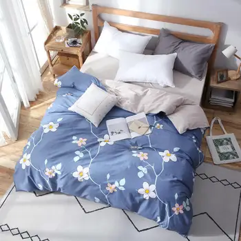 

100% Cotton Bed Set Duvet Cover Quilt Cover Bed Sheet Pillowcase King Queen Full King Comforter Set Princess Bedspread Edredon