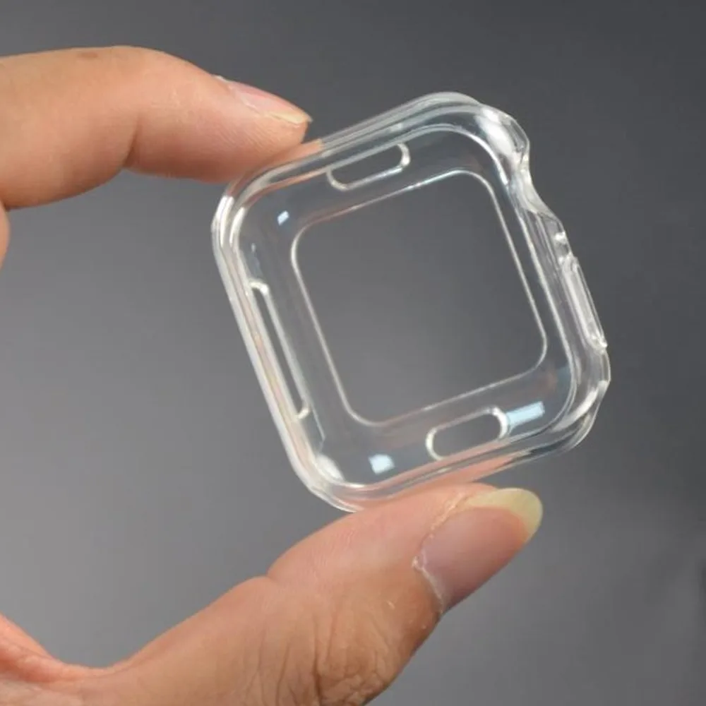 

Compatible With Apple Watch Series 4 40mm /44mm Clear Case Cover Series 1/2/3 38mm/42mm Transparent Color Bumper Case