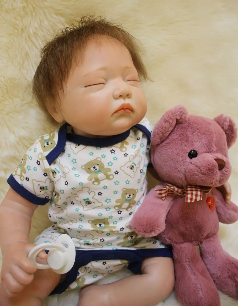 Дизайн Bebe Reborn 50 см, силиконовые перерожденные куклы Boneca реалиста модные куклы для принцессы подарок на день рождения