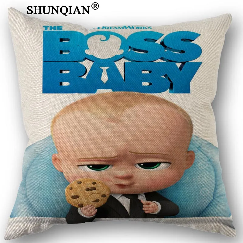 Изготовленный На Заказ Boss Baby напечатанная наволочка из парусины размером 45*45 см одной стороны, свадебных платьев, декоративных изделий и наволочка льняное белье Наволочка - Цвет: 9