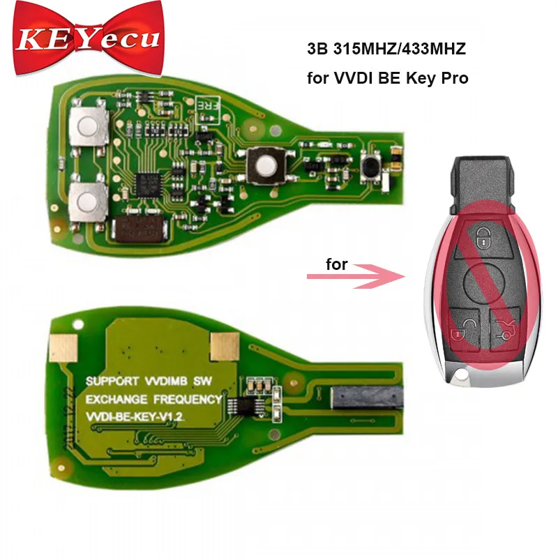 KEYECU Xhorse VVDI BE Key Pro улучшенная версия пульт дистанционного управления только 3