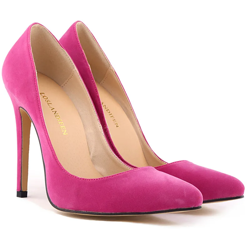 LOSLANDIFEN/женские фиолетовые туфли; пикантные туфли на высоком каблуке; сезон весна-лето; туфли на шпильке с острым носком; 6 см, 8 см, 11 см; escarpins femme; размер 42
