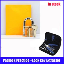Горячая Распродажа набор замков для практики с светло-голубым удалением экстрактор замок для ключей сломанный слесарный набор инструментов