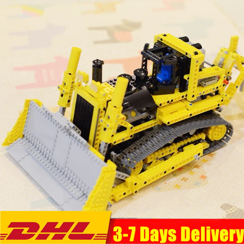 

Technic Series MOC Bulldozer Engineering Vehicle Remote Control Heavy Building Blocks Sets Kits Bricks Toys Compatible Legoings