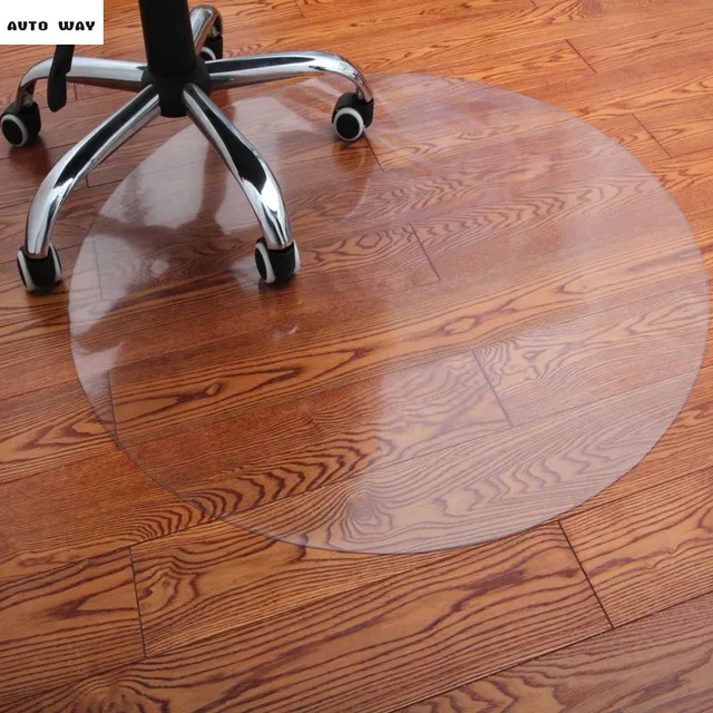 Us 24 0 25 Off Wooden Floor Protection Pad Pvc Transpa Mat Computer Swivel Chair Coffee Table Carpet Furniture Mats 1 5mm Soft Gl Sheet In