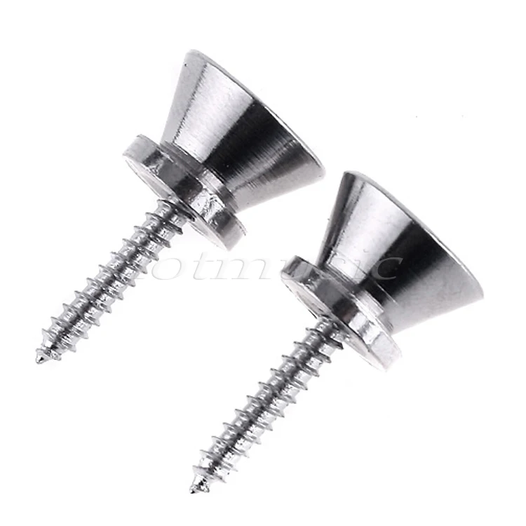 

2Pcs Chrome Strap Buttons for Fender Tele Guitar Replacement Parts