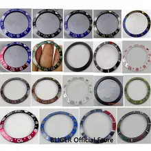 BLIGER 38 мм Высокое качество керамический ободок вставки подходят 40 мм SUB/GMT автоматический механизм часы