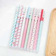 10 шт./Партия набор ручек со звездами милые животные черные чернила шариковые ручки для подписи канцелярские принадлежности офисные школьные принадлежности F366