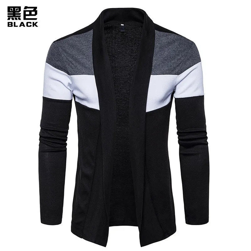 

MIXCUBIC 2017 Autumn winter Korean style simple Mixed colors Knitwear Cardigan men casual slim Mixed colors Cardigan,S-XXL