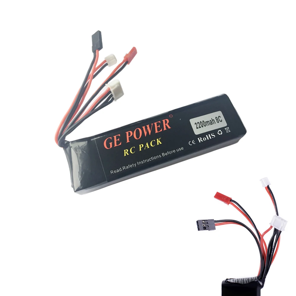

1pcs GE Power RC Transmitter Lipo Battery 11.1V 2200mAh 8C For 7 10 12E DEVO F12E JR Transmitter Wholesale