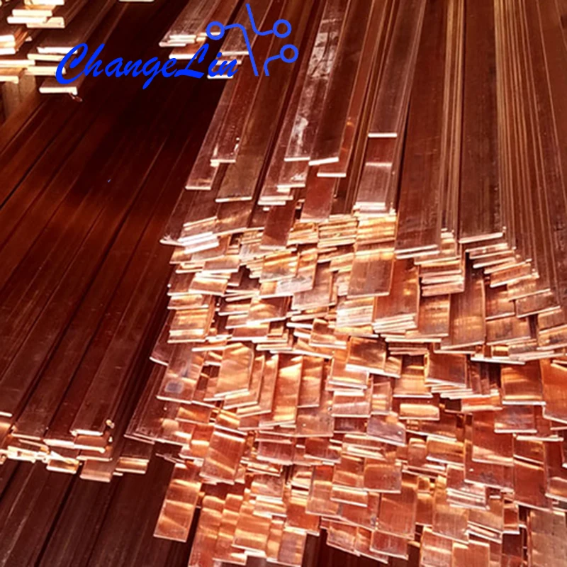 

Copper Strip Metal Sheet Purple Cu Flat Bar 3mm Thickness TMY Tinned Red Copper Row Busbar 3mm*10mm/12/15/20/25/30/40/50mm*1m