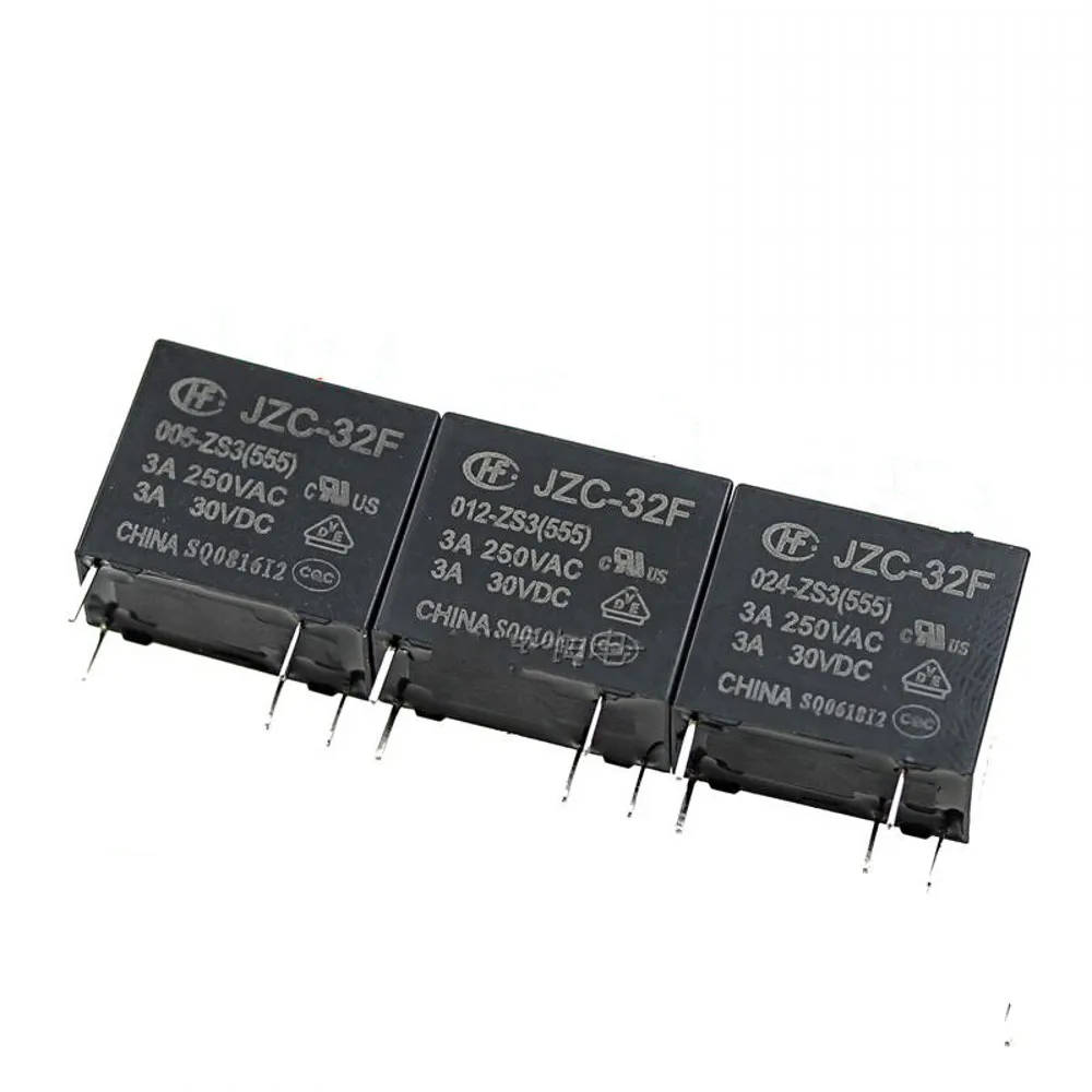 50 шт./лот реле мощности HF32F JZC 32F 005 ZS3 009 012 5PIN 3A A набор преобразования|Реле| |