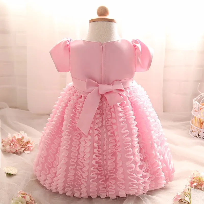 Г. Платье с цветочным узором для маленьких девочек милое платье с пачкой, одежда для маленьких девочек vestido bebe menina, платье на крестины, свадебное платье ropa de bebe