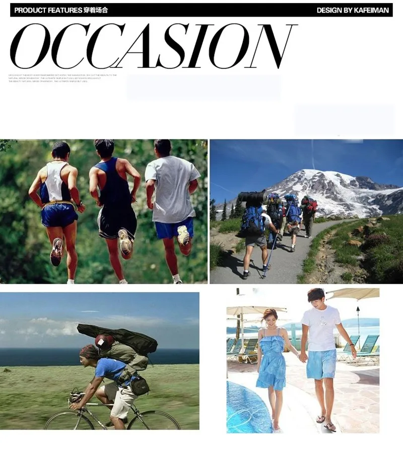Homens praia causal esporte quick-seca