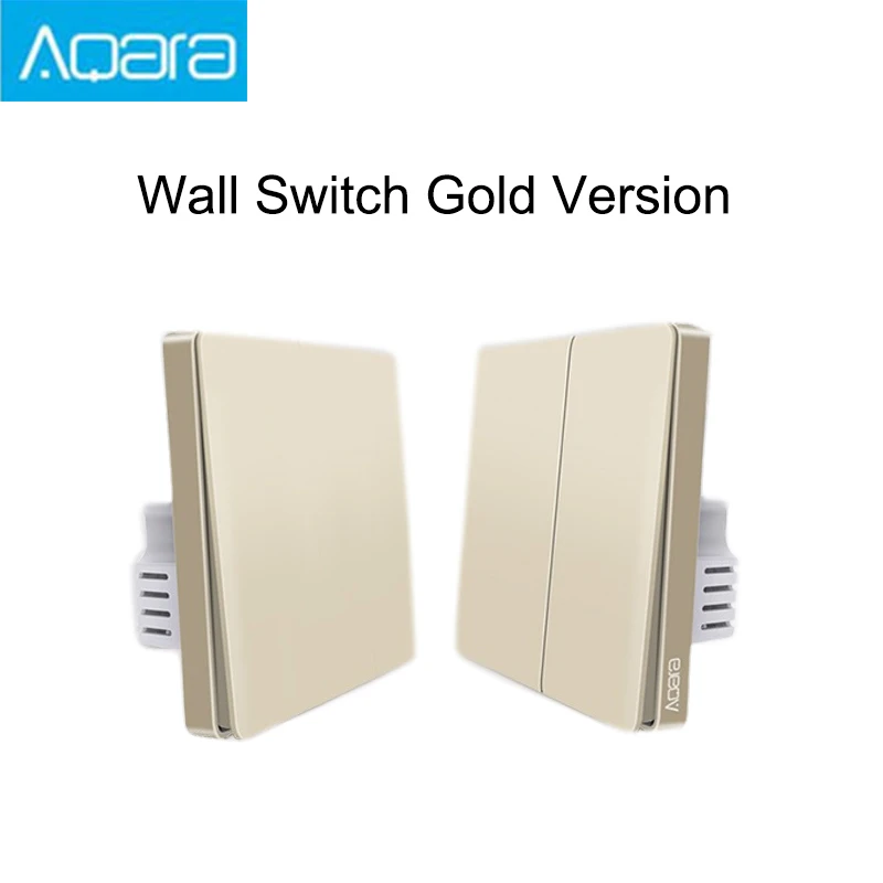 

IN STOCK [New Version] Mijia Aqara Wall Switch Smart Light Control Neutral &Fire wire Version APP Remote Control Smart Home Kit