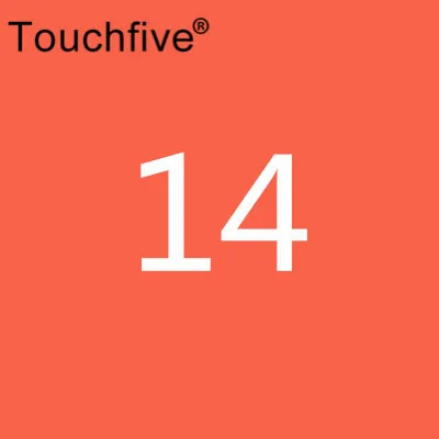 14 1 шт. TouchFive опционально 168 цветов эскизные маркеры на спиртовой основе маркеры цветной маркер набор художественные принадлежности ручка для школы - Цвет: 14